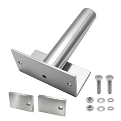 Generic bracket front view showing shape and fit, durable corrosion resistance
