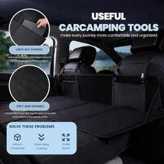 Generic installed extender in SUV creating a flat surface and extended sleeping area