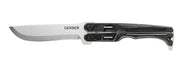 Gerber DoubleDown front profile showing blade and handle offering reliable cutting