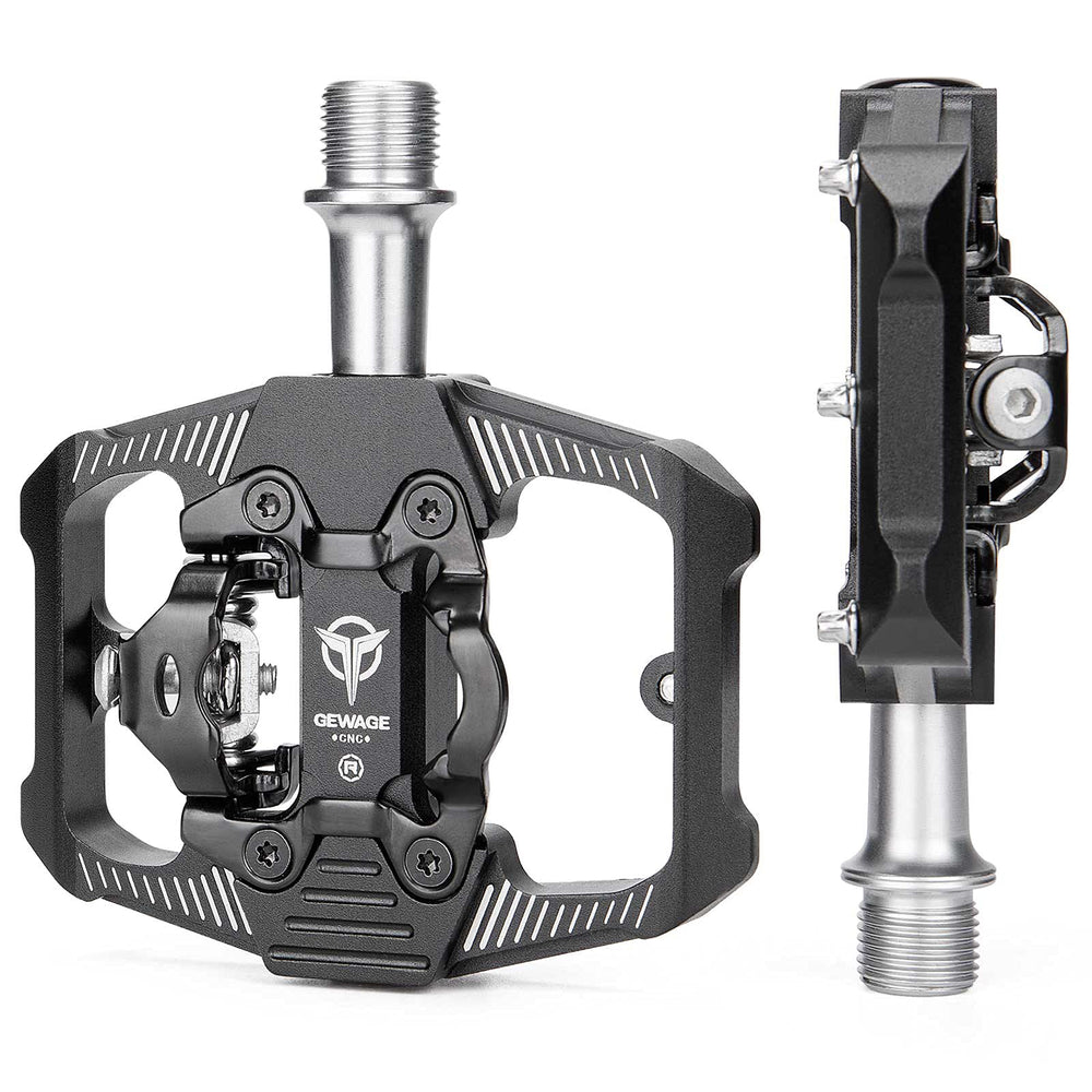 GEWAGE pedal front view showing dual-sided design and robust finish for versatility