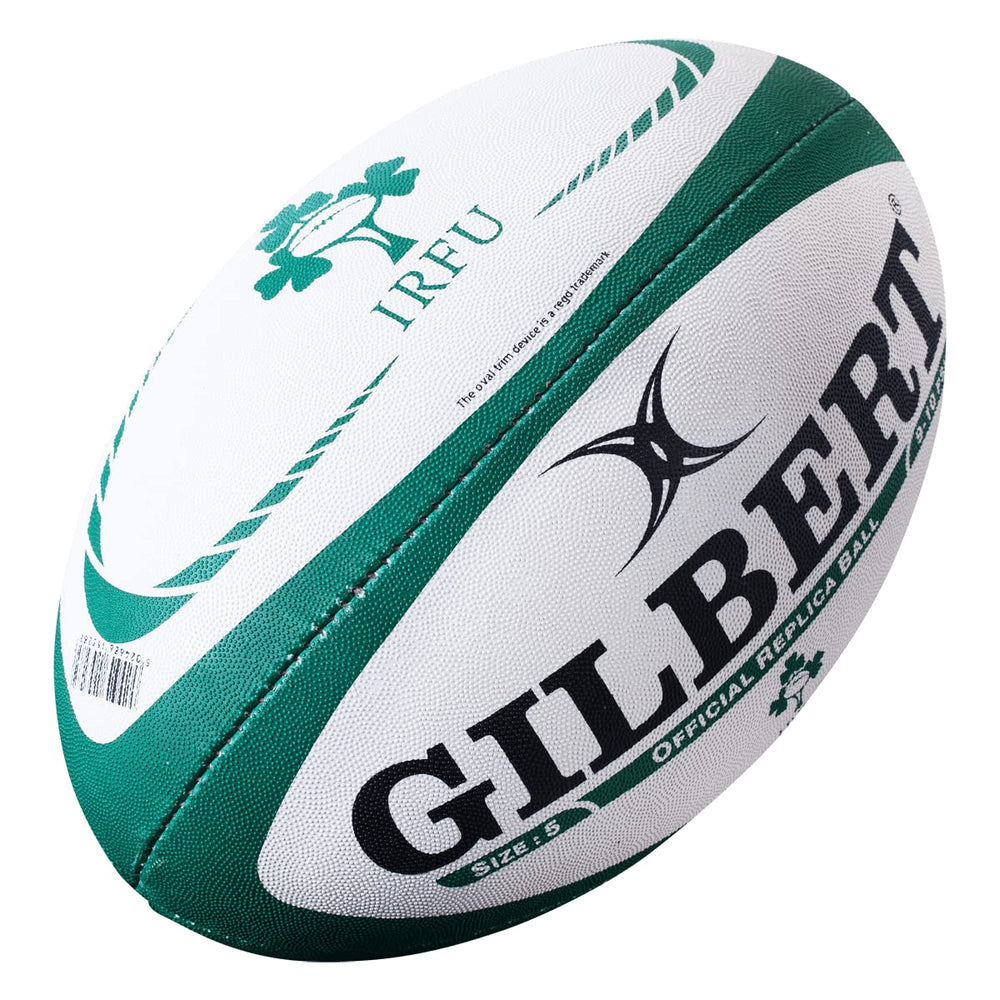 Gilbert ball front panel with Ireland logo showing authentic team branding and fan appeal