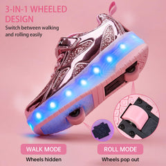 GIMKOUNN removable wheel module displayed demonstrating quick conversion benefit