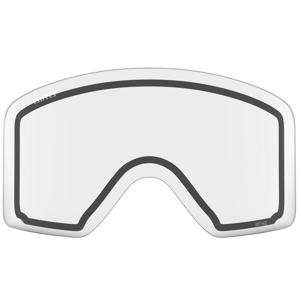 Giro Method snow glasses front view showing clear Zeiss lens and wide field of vision