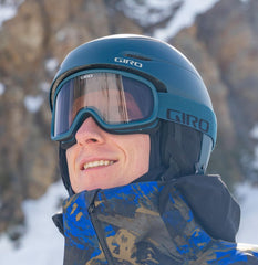 Giro Ratio ear pocket equipped for Outdoor Tech audio giving hands-free music benefit