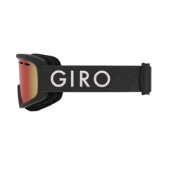 Giro Rev lens closeup highlighting cylindrical thermoformed lens clarity and protection