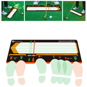 Gismelio front view of stance mat showing alignment guides and consistent setup benefit
