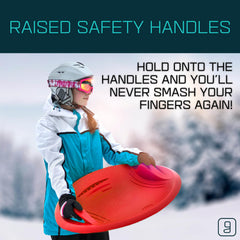 Gizmo Riders raised ergonomic handle detail protecting fingers and improving grip
