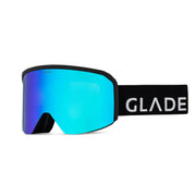 GLADE Mesa front view showing blue-black frame and clear optics, ensures crisp vision