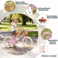 Glerc wicker basket close-up holding toys for easy cargo on rides
