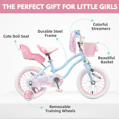 Glerc handlebars with streamers and basket for playful storage benefit