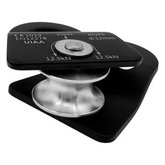 GM CLIMBING side plate flat bottom that prevents prusik hitch from being pulled into sheave
