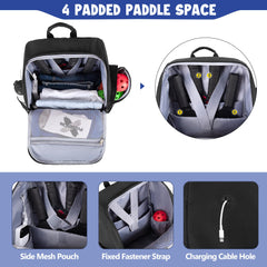 GOBUROS ventilated shoe compartment open with sneakers isolated and odor control