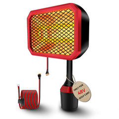 Gociean front view showing heater assembled and ready for use, improves comfort