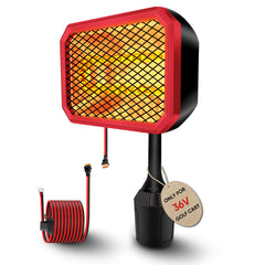 Gociean heater front view showing compact design and fast warmth
