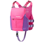 Gogokids front view of swim vest showing slim profile and secure buckles for comfortable wear