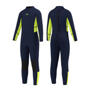 GoldFin kids wetsuit front view showing full-body warmth and protection