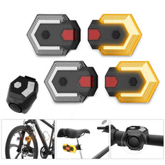 GOLDFOX front light mounted on seatpost showing clear turn indication benefit