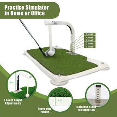 Golfupp close-up of PE turf texture highlighting durable surface and feel
