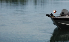 Golight Gobee bright halogen beam over water showcasing long-range visibility and focused reach