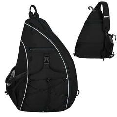 Goloni sling bag open displaying spacious main compartment for paddles and gear