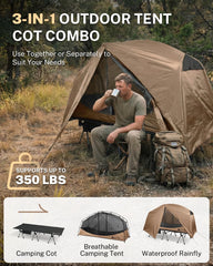 Gonex folded cot packed in carry bag demonstrating compact transport benefit