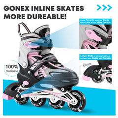 Gonex closeup of flashing wheel highlighting vibrant lights and visibility