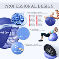 Goonidy ball used for pilates demonstrating core engagement benefit