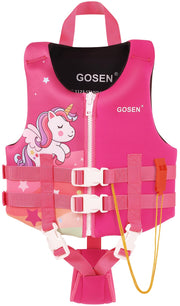 GOSEN front view swim vest showing bright color and fit benefit