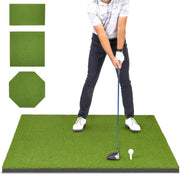 GoSports front view of full 5x4 ft mat showing turf and backing, realistic practice surface