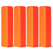 GoSports front view of four pylons showing bright visibility and regulation look