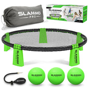 GoSports Slammo PRO assembled set showing full game ready for play and portability benefits