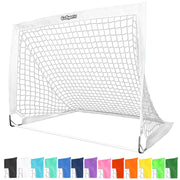 GoSports front view of pop-up goal showing team tone color and quick setup benefit