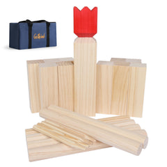 GOTHINK kubb front packaging showing complete set and compact storage benefit