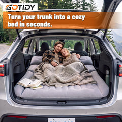 GOTIDY fully inflated mattress in SUV cargo offering stable overnight support