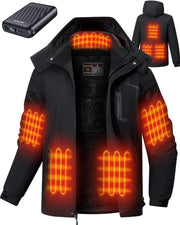 GOTOBI front view jacket showing full-zip and hood, warm coverage benefit