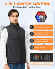 GOTOBI vest worn by man outdoors demonstrating comfortable mobility and heat
