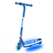 Gotrax SCOUT PRO front profile showing stable frame and bright wheels