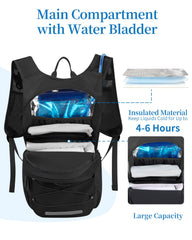 GreenTaya insulated pocket holding bladder to keep liquids colder longer
