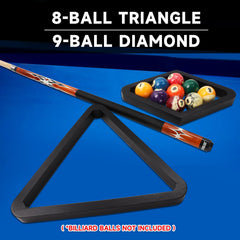 GSE Deluxe 9-ball diamond holding balls to illustrate proper fit and consistent breaks