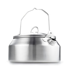 GSI Outdoors kettle front view showing compact design and portability benefit