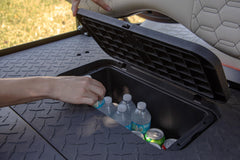 GTW installed in MACH3 rear seat illustrating secure, tool-free setup benefit