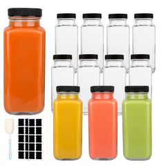 GUANENA front view of 12-pack bottles showing organized set and lids benefit organization