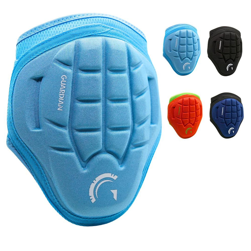 Guardian Baseball front view showing full elbow coverage and sleek Columbia Blue finish