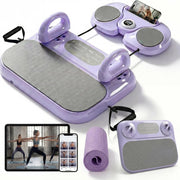 guitaryoyo front view of reformer board showing sturdy platform and non-slip base for stable workouts