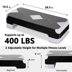 GYMMAGE non-slip rubber feet detail protecting floors and keeping stepper steady during moves