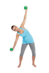GYMNIC medicine ball in use overhead throw demonstrating dynamic training benefit
