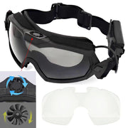 H World Shopping front view of goggles showing design and protection