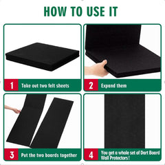 Hahafelt adhesive tape detail highlighting easy installation and clean removal