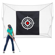 Halloscume front panel view showing clear target for precise practice