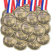 Halloscume front view medal showing golf design and award clarity